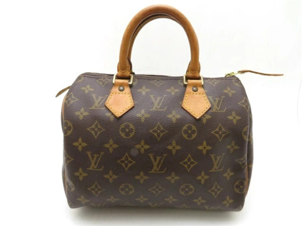 Louis Vuitton Monogram Speedy Handbag Brown